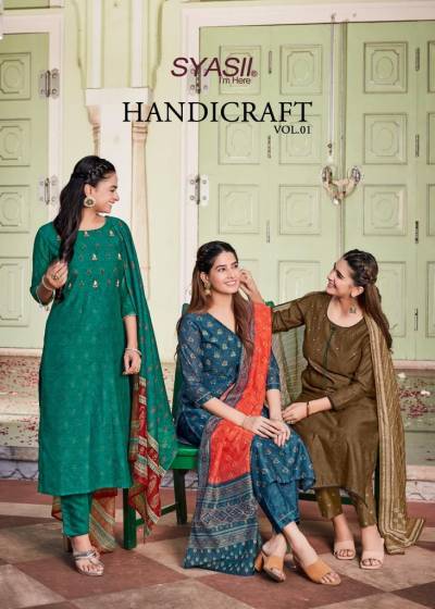 Handicraft Vol 1 By Syasii Designer Partywear Readymade Salwar Kameez Collection
